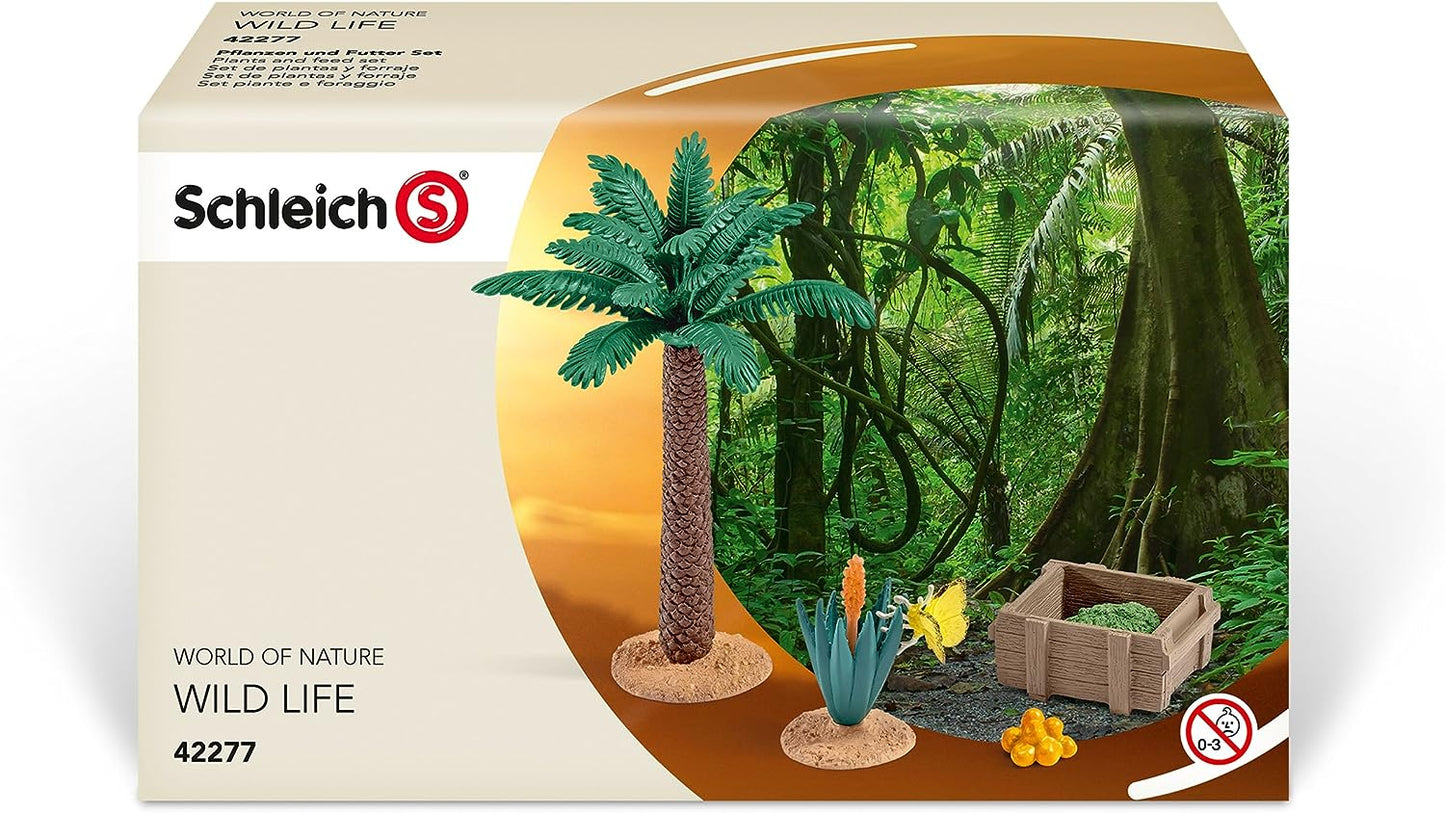 Schleich Wild Life Plants and Feed Set.
