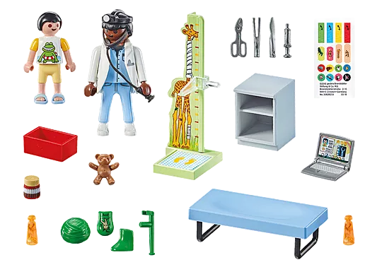 Playmobil 71619 Action Heroes: Paediatrician and Patient with Teddy Bear
