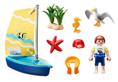 Playmobil 70438 Family Fun Beach Hotel Sailboat