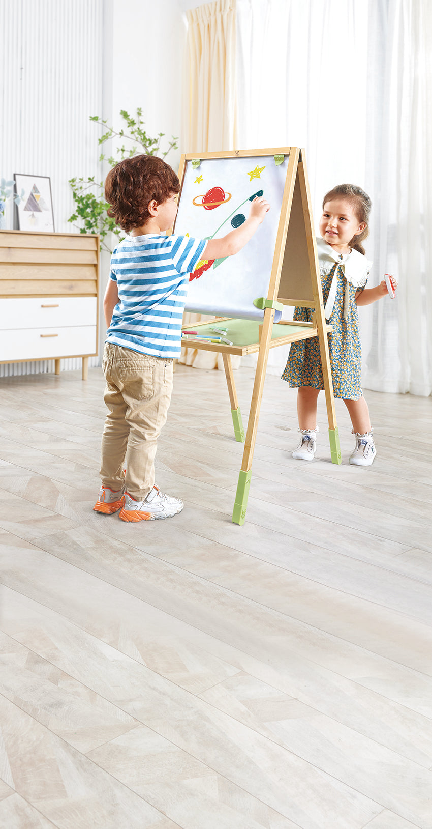 Hape Step Up Bamboo Easel