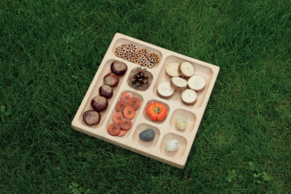 Yellow Door Natural Tinker Tray (9 section)