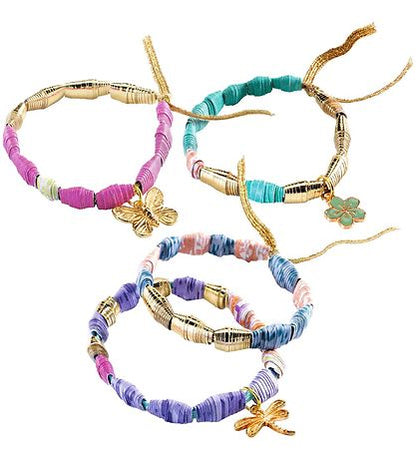 Djeco DIY Paper Beads And Bracelets Stylish And Golden