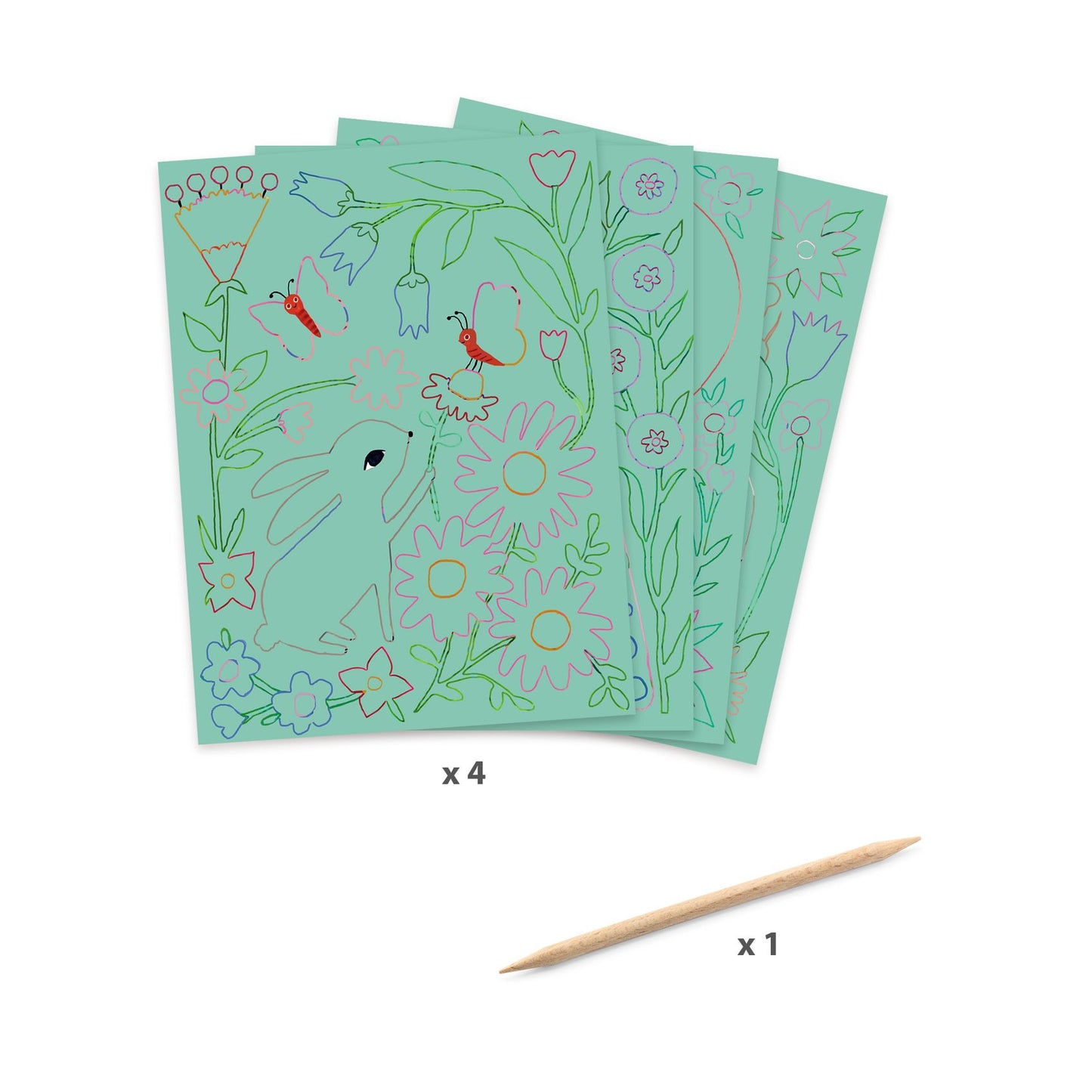 Djeco Encounters Scaratch Cards