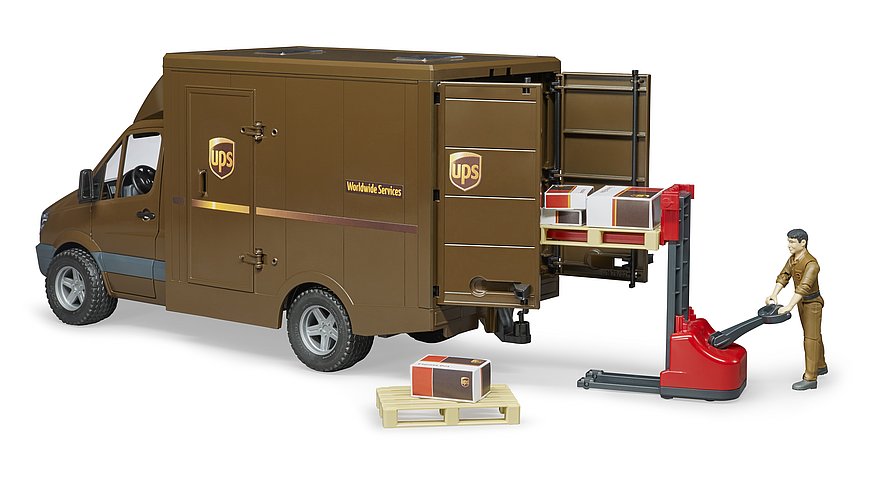 Bruder MB Sprinter UPS With Driver & Accessories