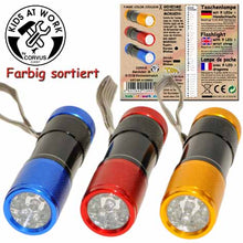 Kids At Work Flashlight Led Black/Colored