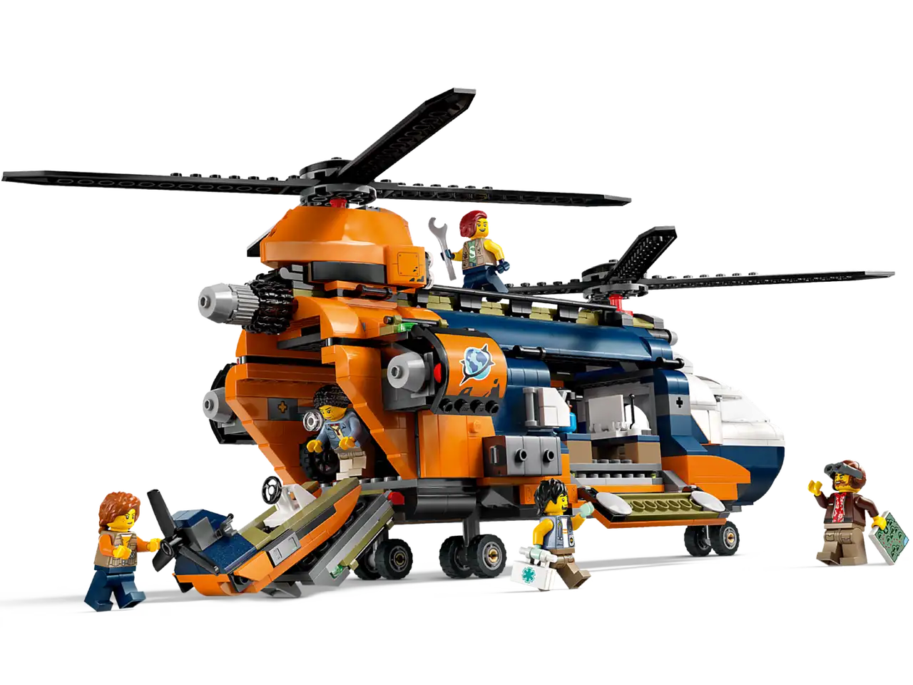 Lego City Exploration 60437 Jungle Explorer Helicopter at Base Camp