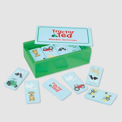 Tractor Ted Wooden Dominoes