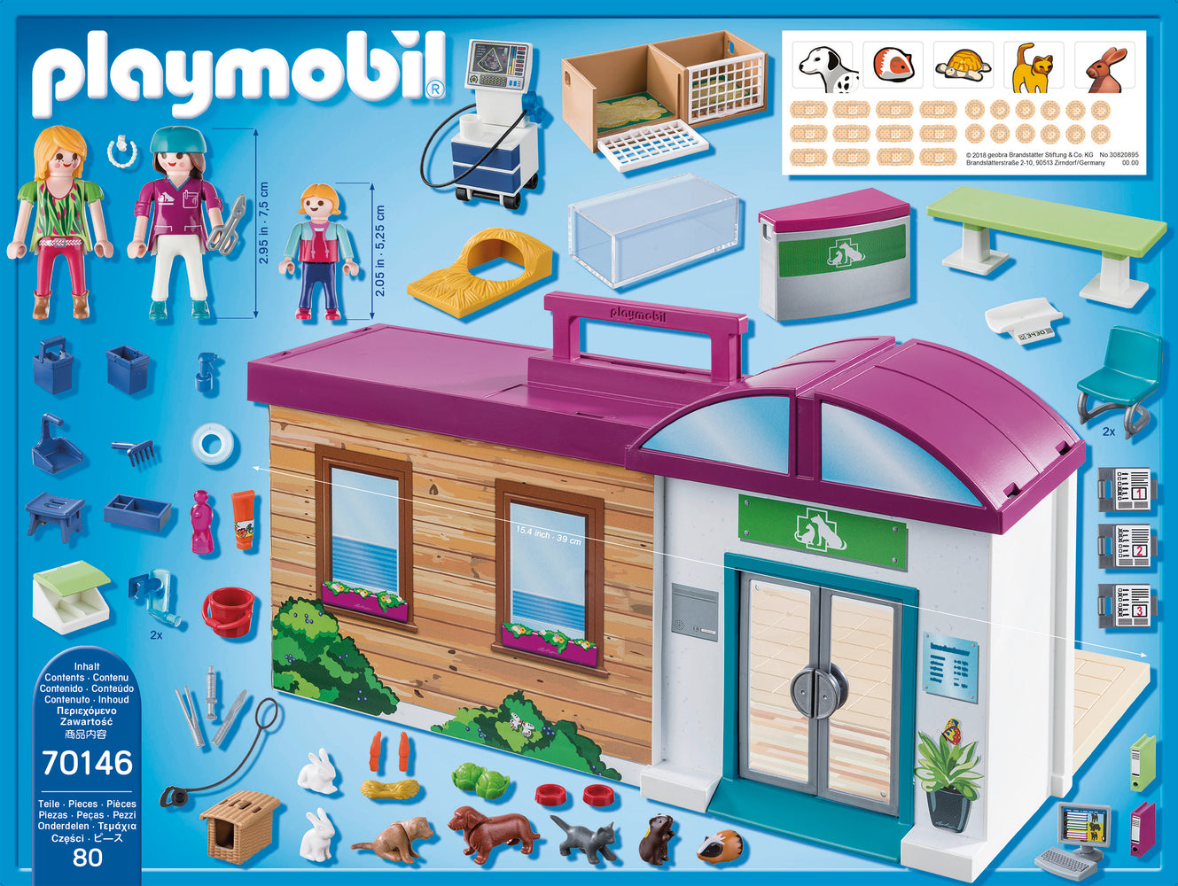 Playmobil 70146 City Life Take Along Vet Clinic