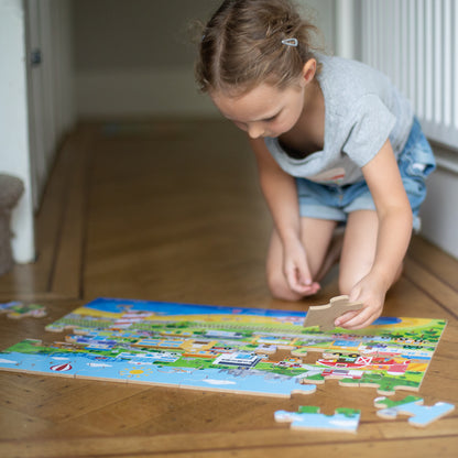 BigJigs Transport Town Floor Puzzle