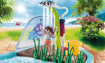 Playmobil 70610 Family Fun Aqua Park Small Pool with Water Sprayer