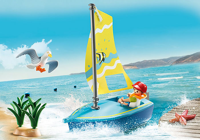Playmobil 70438 Family Fun Beach Hotel Sailboat