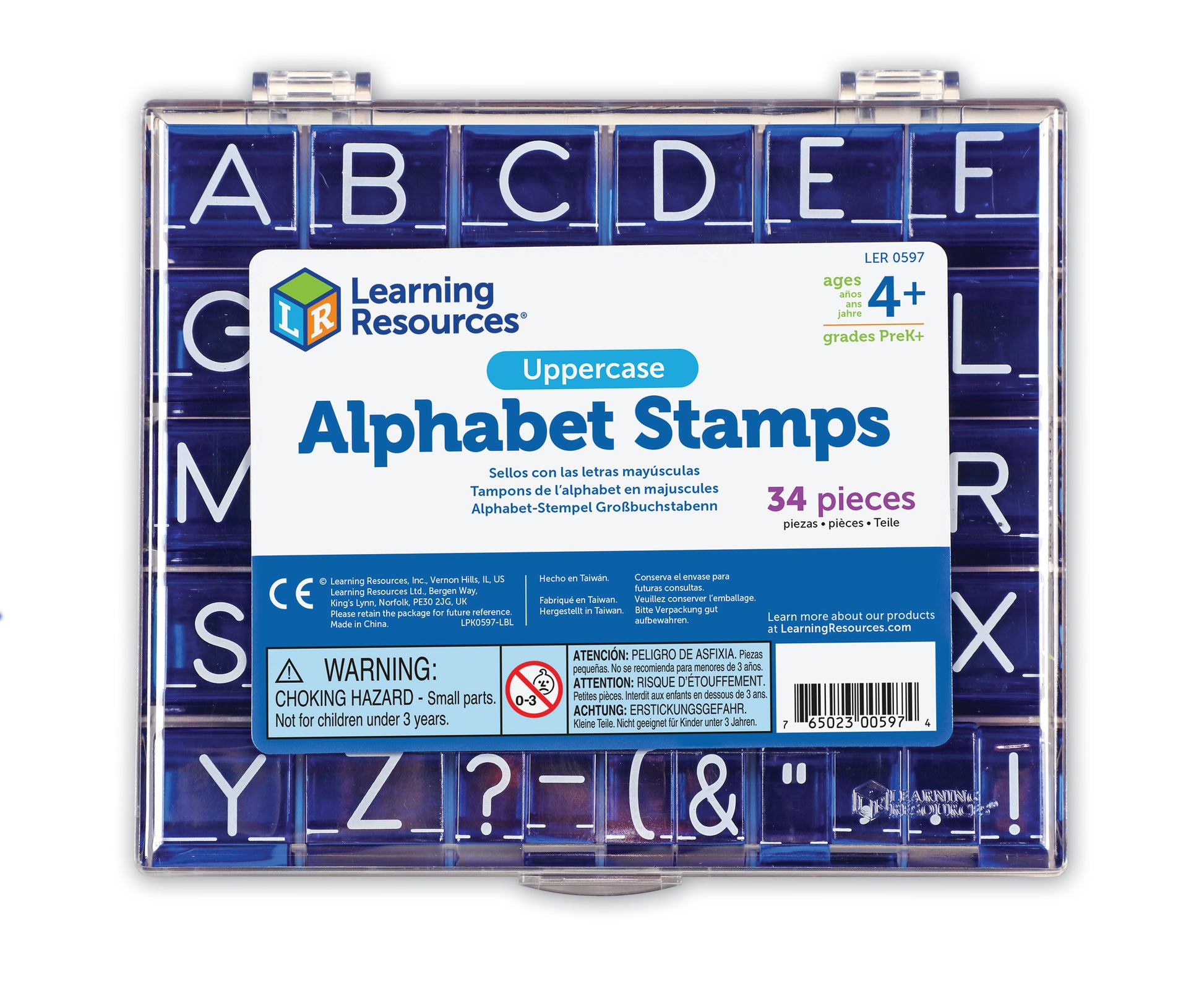 Learning Resources Uppercase Alphabet & Punctuation Stamps