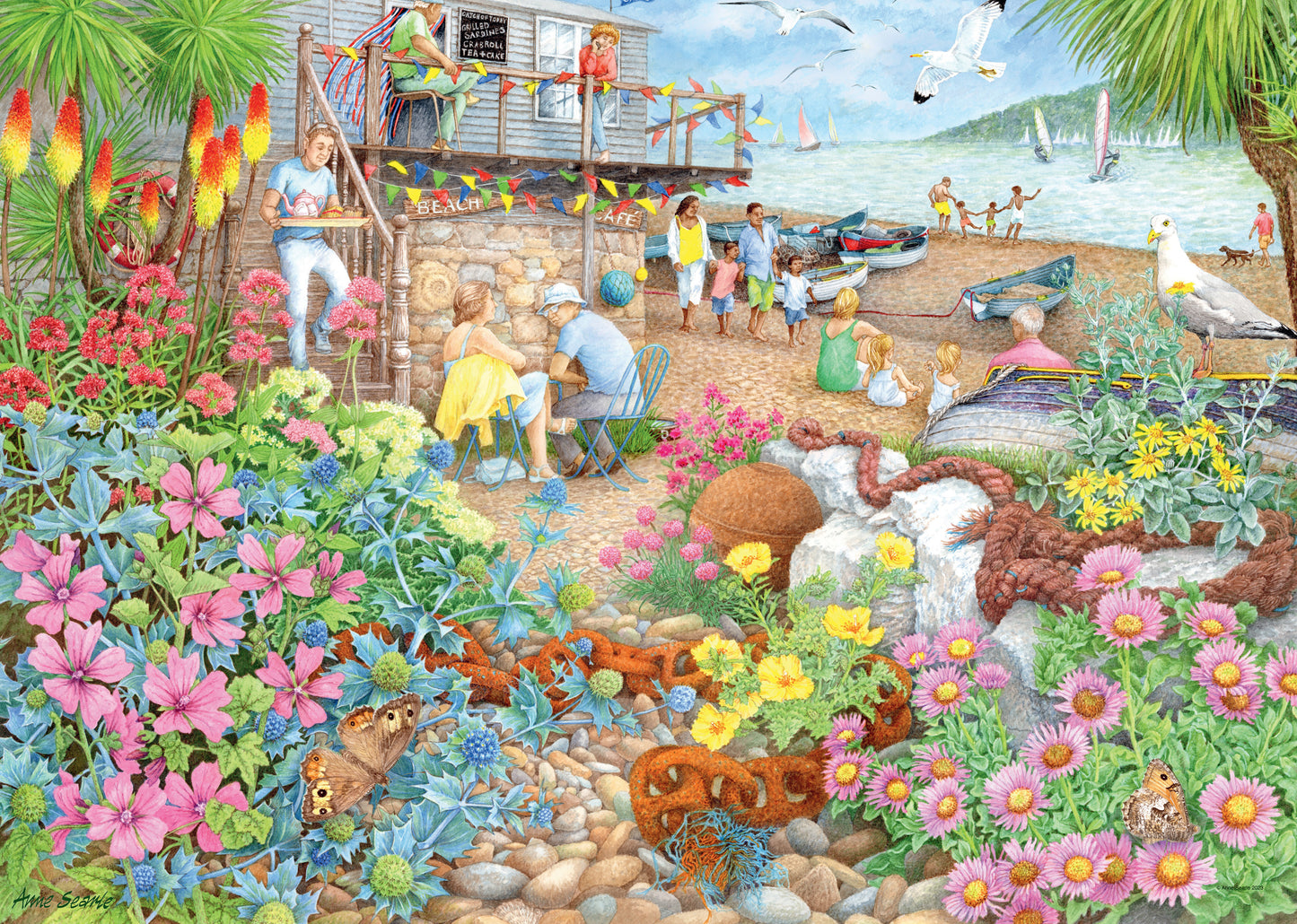 Ravensburger Cosy Café No.1, Beach Garden Café, 1000pc