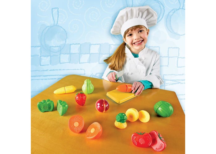Learning Resources Pretend & Play® Sliceable Fruits & Veggies
