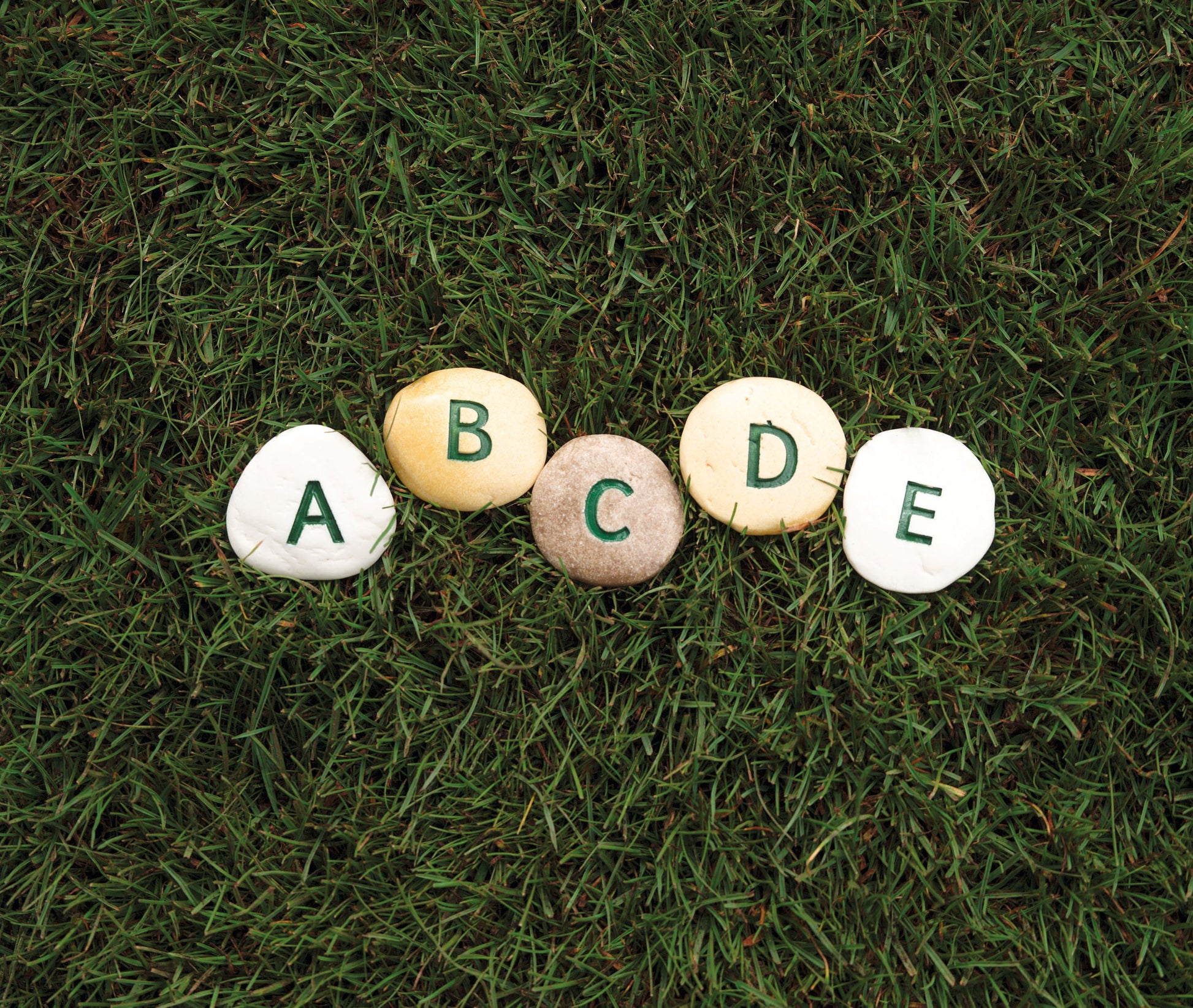Yellow Door Alphabet Pebbles - Uppercase