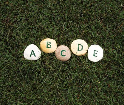 Yellow Door Alphabet Pebbles - Uppercase