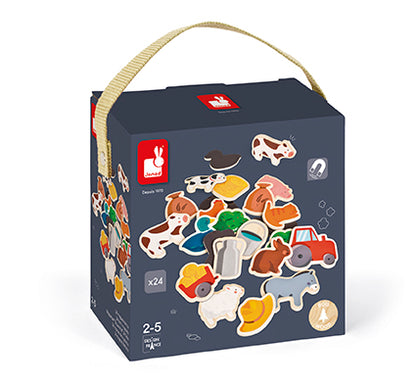 Janod Farm Magnets - 24 Pcs