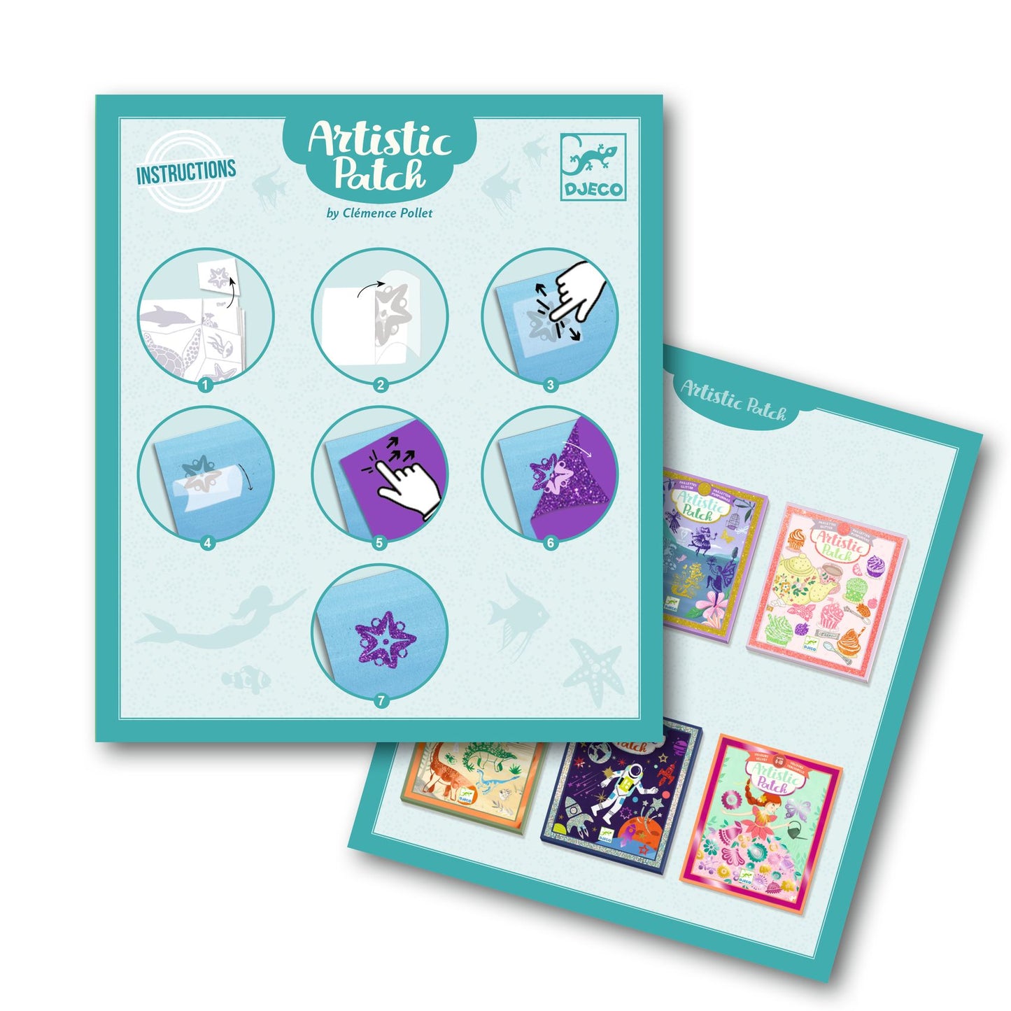 Djeco Artistic Patch Glitter - Ocean (F)