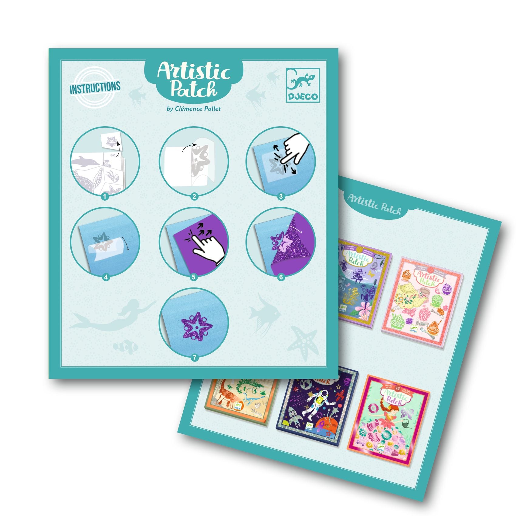 Djeco Artistic Patch Glitter - Ocean (F)