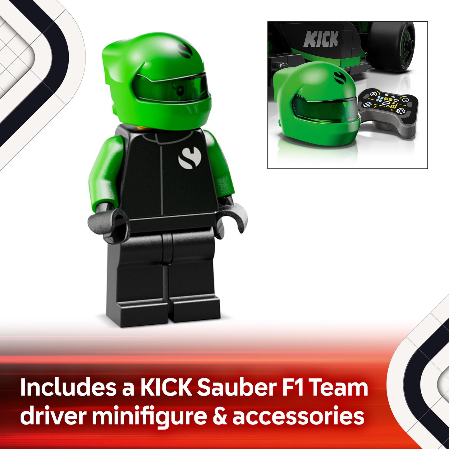 Lego Speed Champions 77247 KICK Sauber F1® Team C44 Race Car