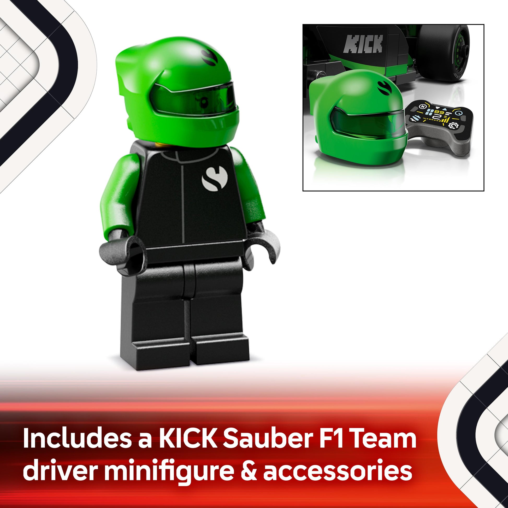 Lego Speed Champions 77247 KICK Sauber F1® Team C44 Race Car