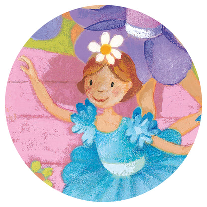 Djeco The Ballerina With The Flower - 36 Pcs Silhouette Puzzles