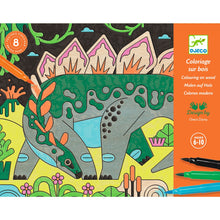 Djeco Colouring On Wood Dino World