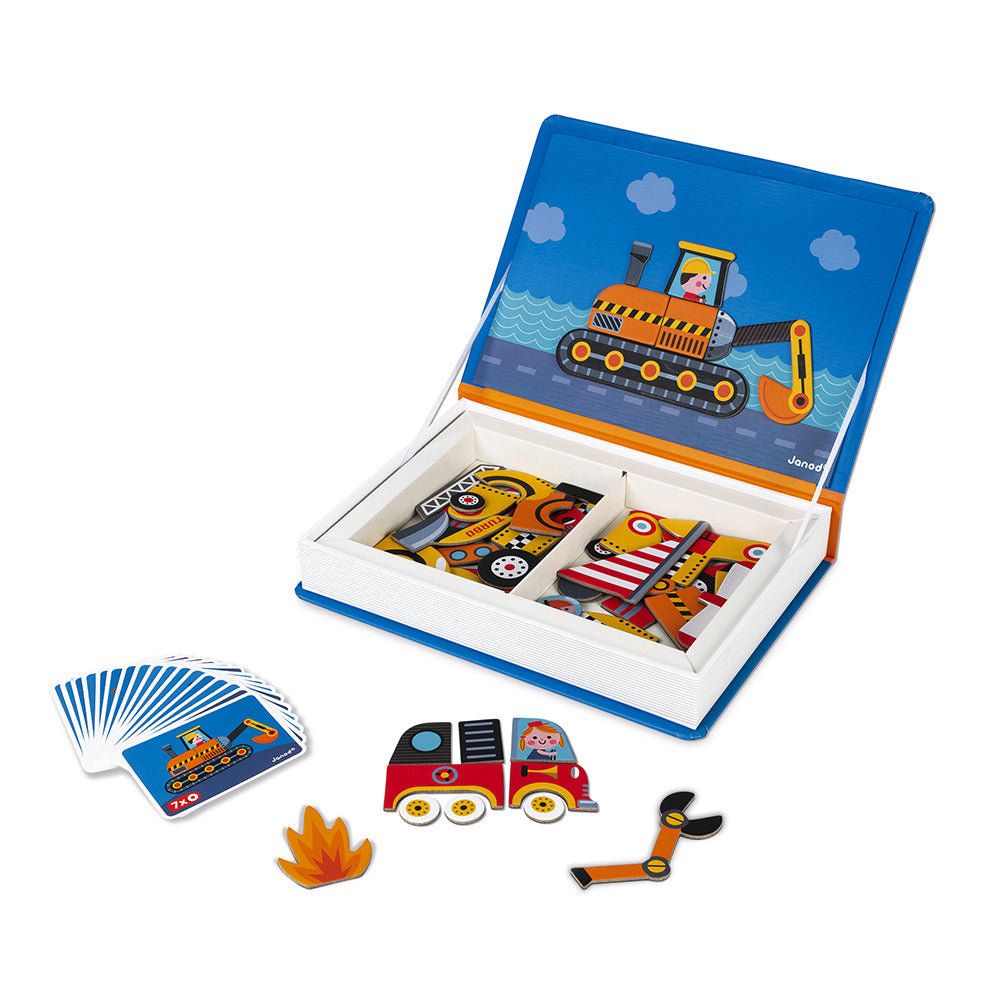 Janod Racers Magneti' Book