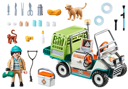 Playmobil 70346 Family Fun Zoo Vet with Medical Cart
