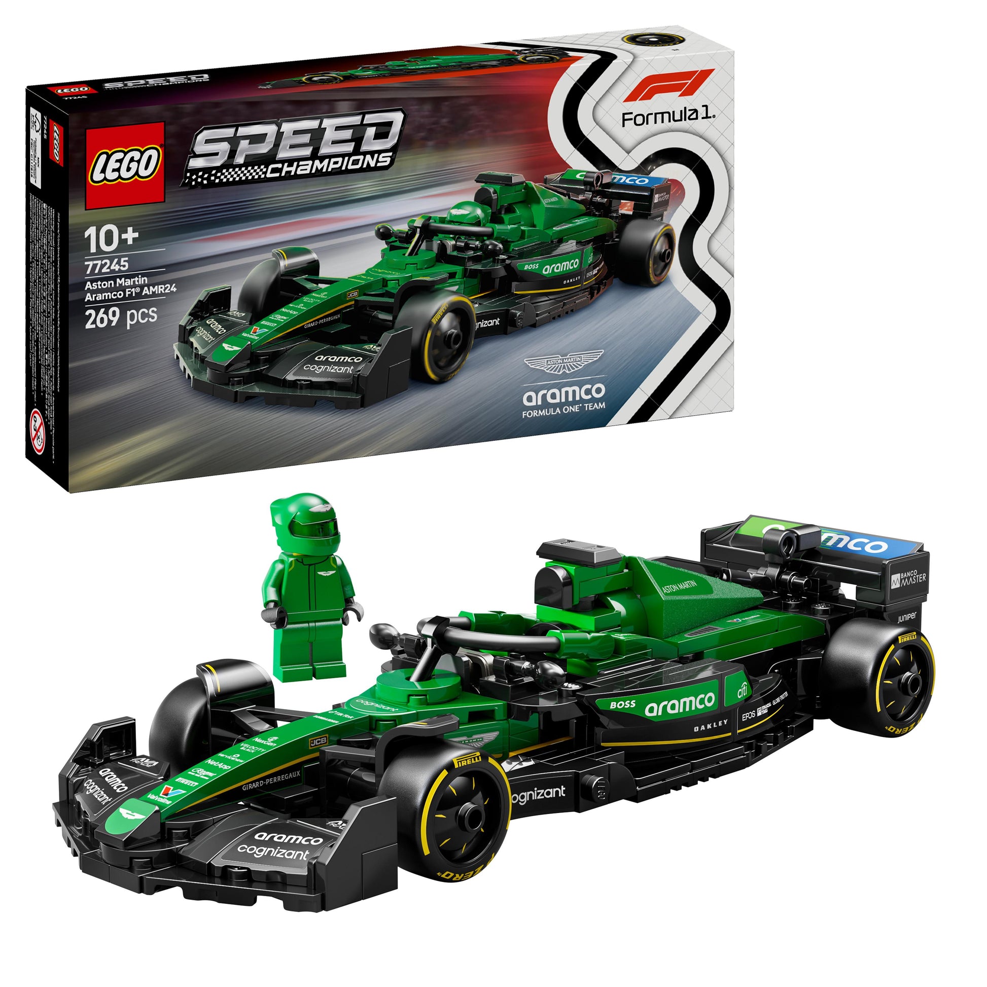 Lego Speed Champions 77245 Aston Martin Aramco F1® AMR24 Race Car