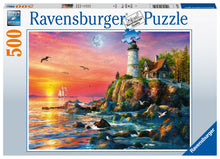 Ravensburger Lighthouse at Sunset, 500pc