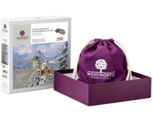 Wentworth Wooden Puzzles Winter Scene with Neuschwanstein 250 Piec Castle - Maxi