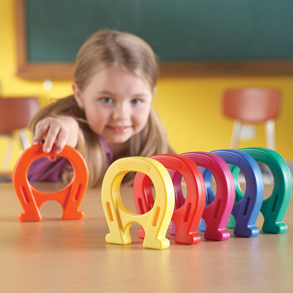 Learning Resources Horseshoe-Shaped Magnets, Set of 6