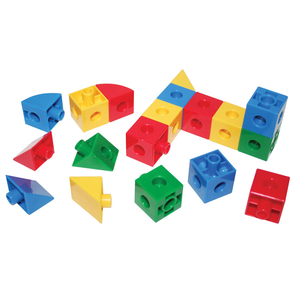 BigJigs Educational Super Snap Together Cubes Triangles and Sectors