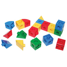 BigJigs Educational Super Snap Together Cubes Triangles and Sectors