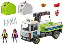 Playmobil 71431 City Life Glass Recycling Truck With Container