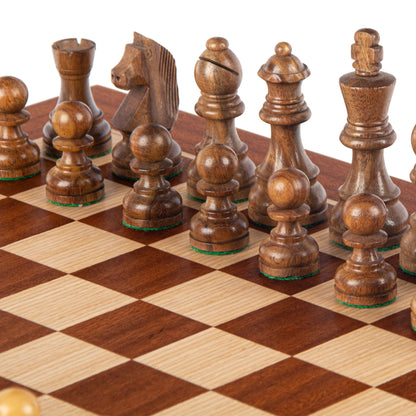 Manopoulos Wooden Chess Set in Luxury Wooden Box