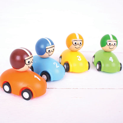 BigJigs Pull Back Racing Car (1 Chosen at Random))