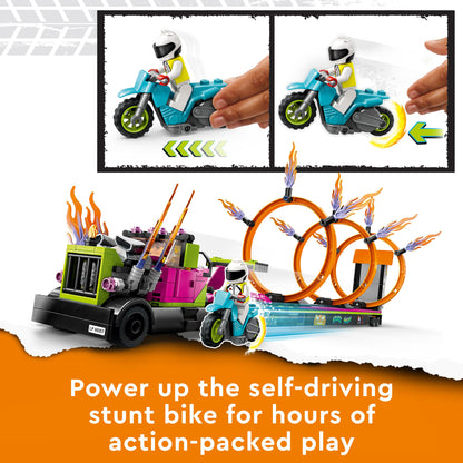 Lego City Stuntz 60357 Stunt Truck & Ring of Fire Challenge (C)