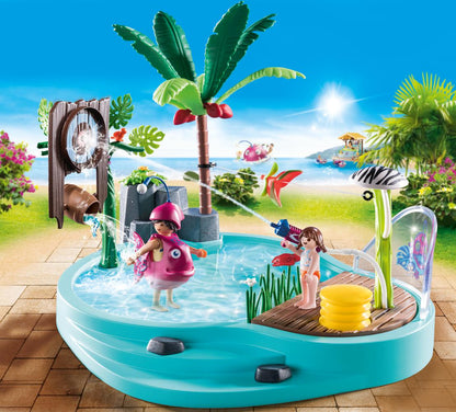 Playmobil 70610 Family Fun Aqua Park Small Pool with Water Sprayer