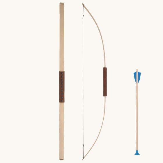 Vah Junior Wooden Bow With 3 Safety Arrows
