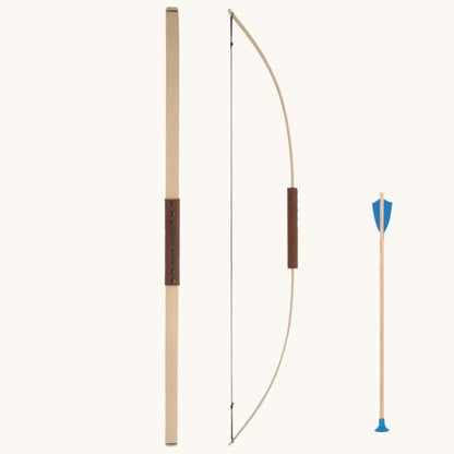 Vah Junior Wooden Bow With 3 Safety Arrows