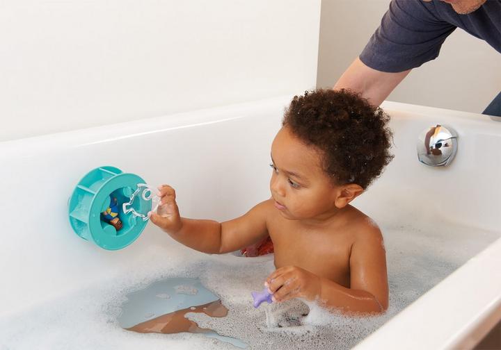 Playmobil 70636 1.2.3 Aqua Water Wheel With Baby Shark
