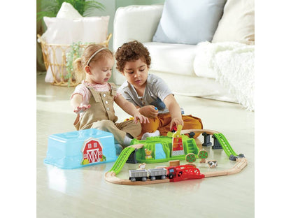 Hape Countryside Train Bucket Set (41 pieces)