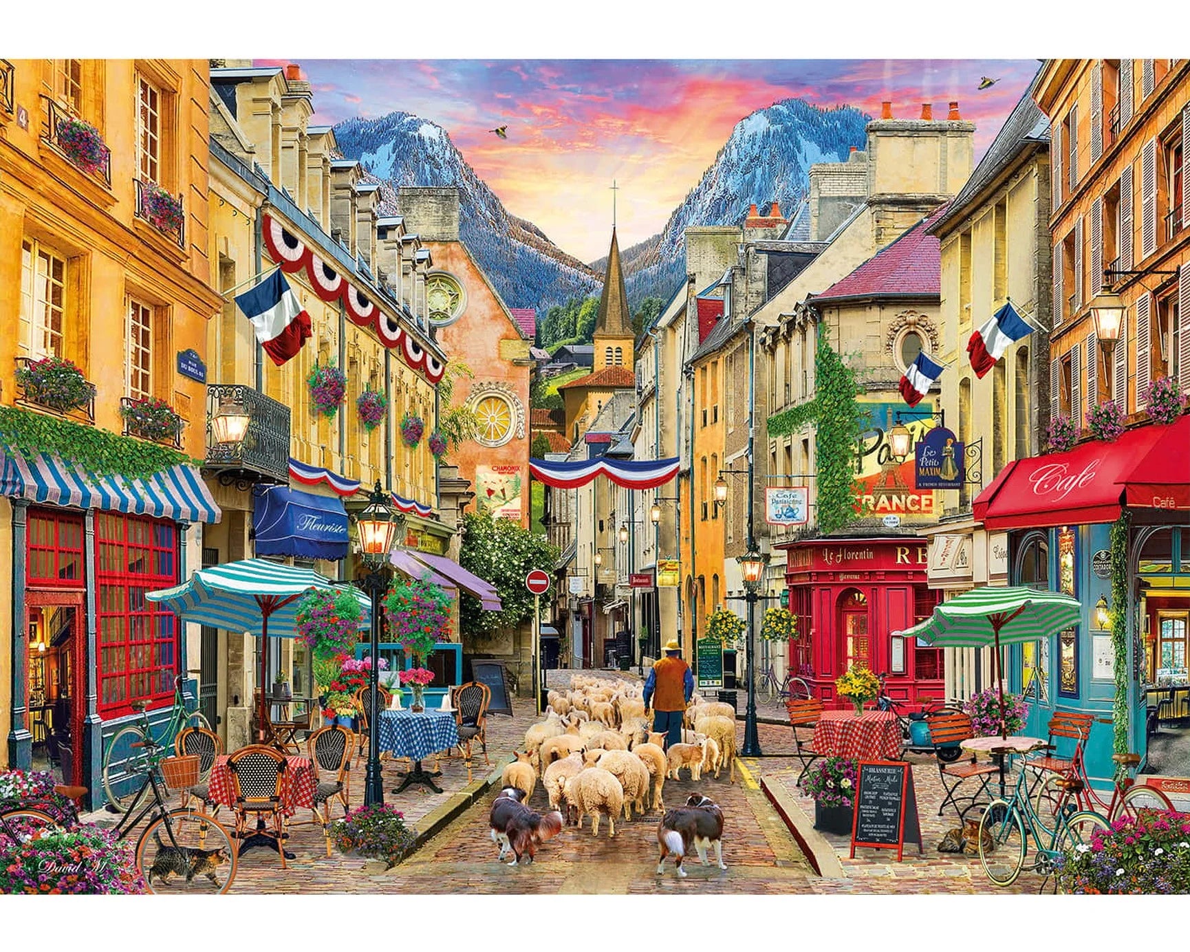 Wentworth Wooden Puzzles French Country Village - Mega 500 pcs