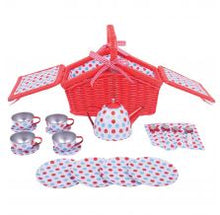 BigJigs Spotted Basket Tea Set