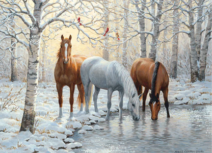 Cobble Hill Puzzles 1000 Pieces Winter Trio