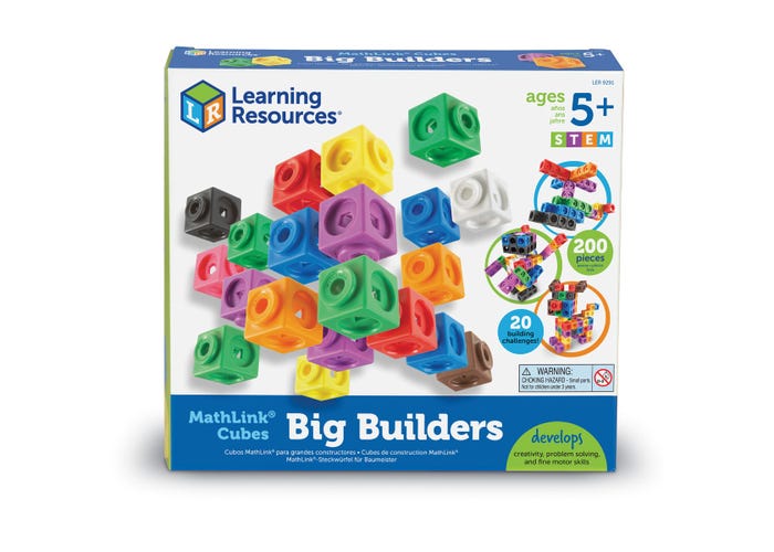 Learning Resources MathLink® Cubes Big Builders™