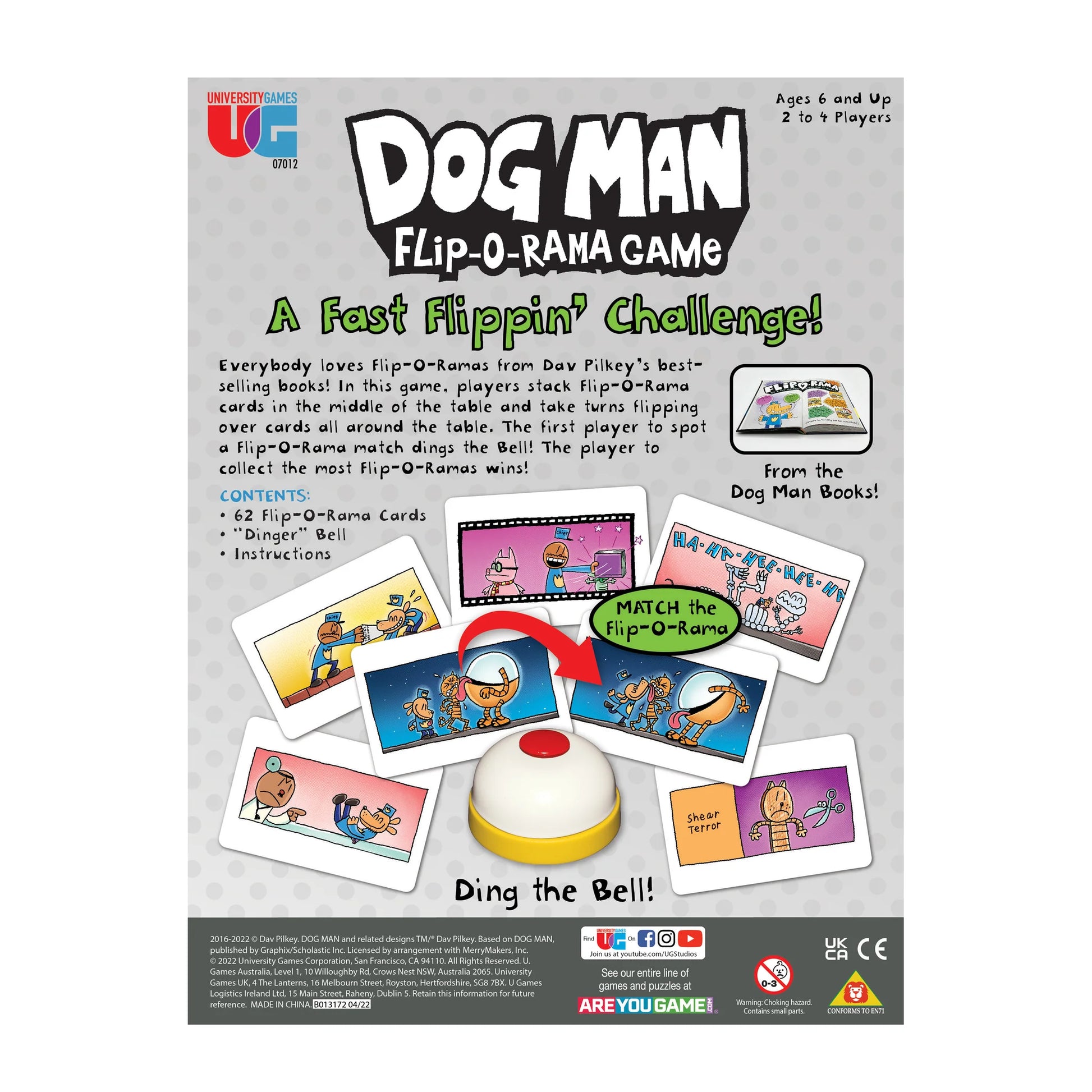 University Games Dog Man Flip-O-Rama Game