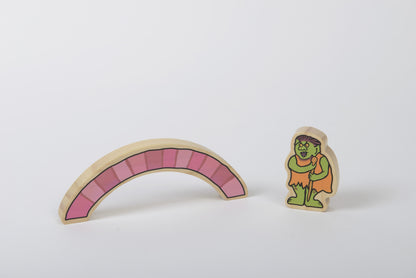 Yellow Door The Billy Goats Gruff Wooden Characters